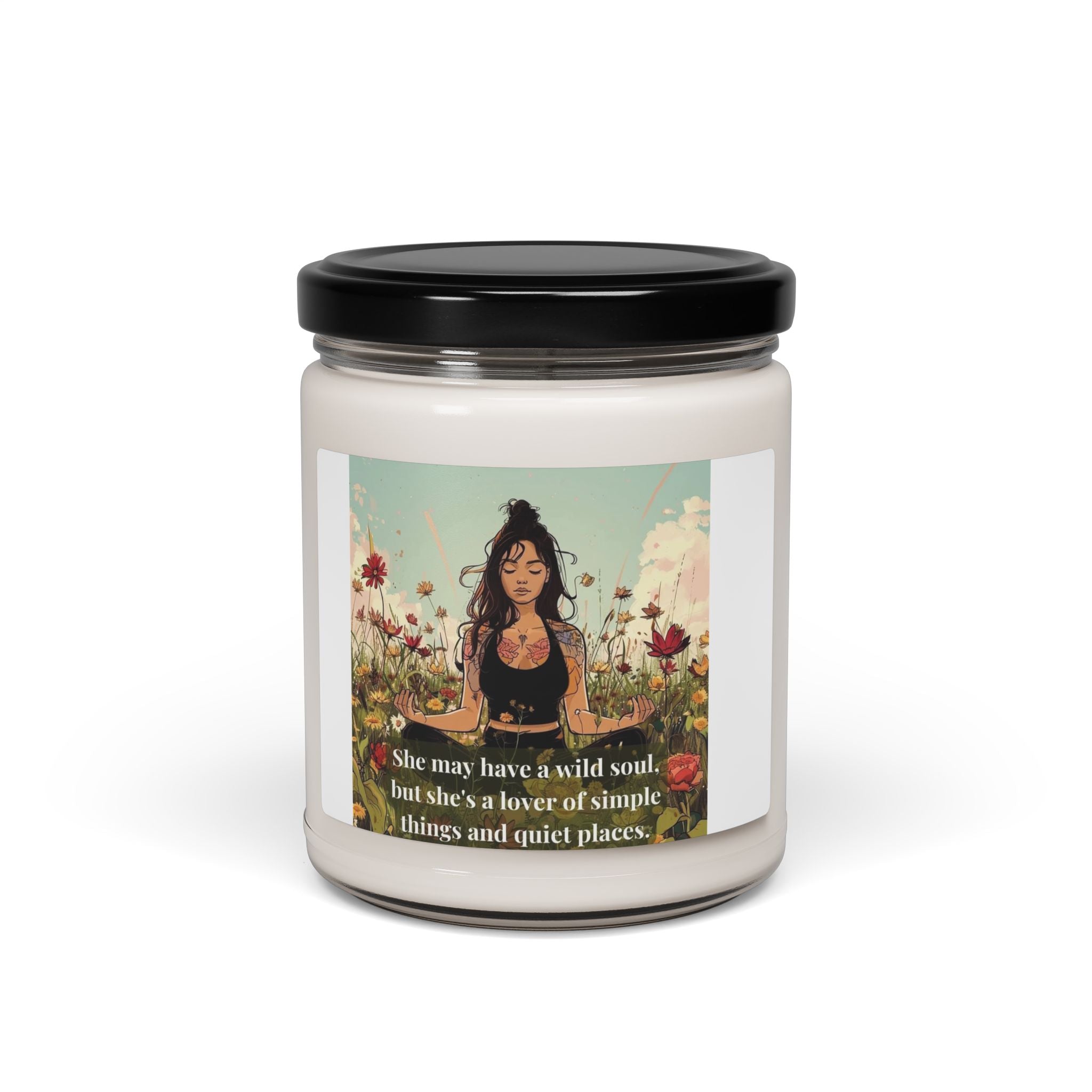 Crowned Energy CO. White Sage and Lavender / 9oz Printify Home Decor Wild Soul: Nature-Inspired Soy Candle for Serenity & Self-Care