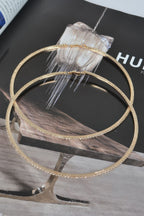 12cm Double Rhinestone Hoop Earrings - Goddess Vibes