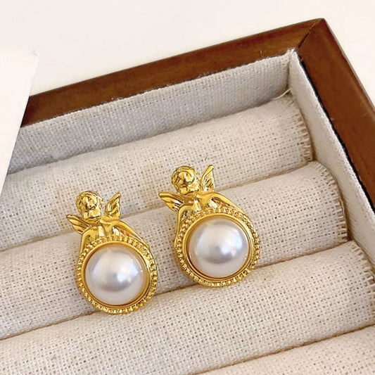 18K Gold - Plated Alloy Geometric Earrings - Goddess Vibes