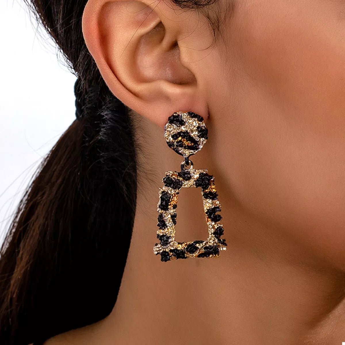 18K Gold - Plated Leopard Dangle Earrings - Goddess Vibes