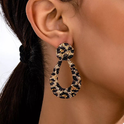 18K Gold - Plated Leopard Dangle Earrings - Goddess Vibes