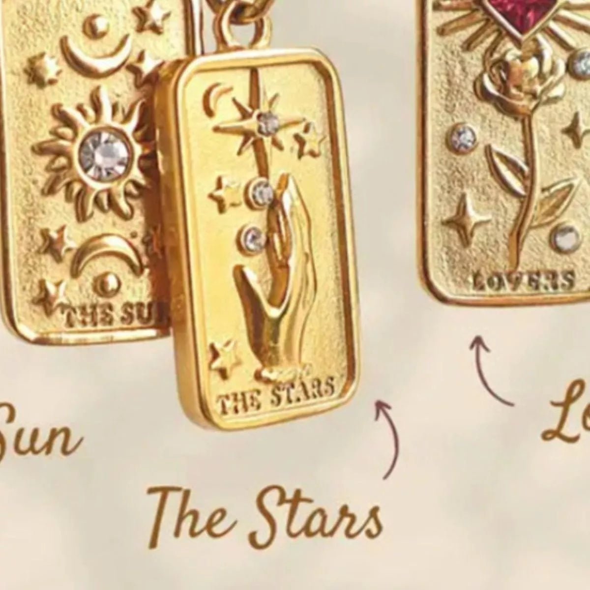 18K Gold - Plated Tarot Card Necklace - Goddess Vibes