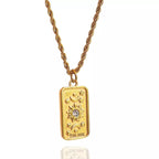 18K Gold - Plated Tarot Card Necklace - Goddess Vibes