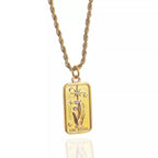 18K Gold - Plated Tarot Card Necklace - Goddess Vibes
