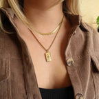 18K Gold - Plated Tarot Card Necklace - Goddess Vibes