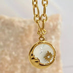 18K Gold - Plated Titanium Steel Pendant Necklace - Goddess Vibes