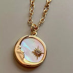 18K Gold - Plated Titanium Steel Pendant Necklace - Goddess Vibes