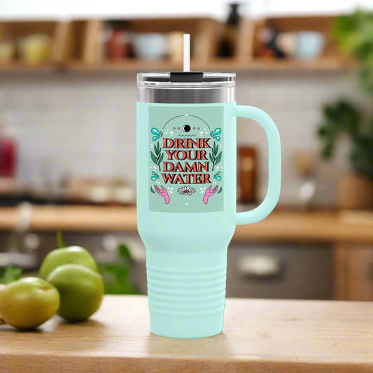 40oz Insulated Travel Mug – Fun, Motivational & Durable - Goddess Vibes