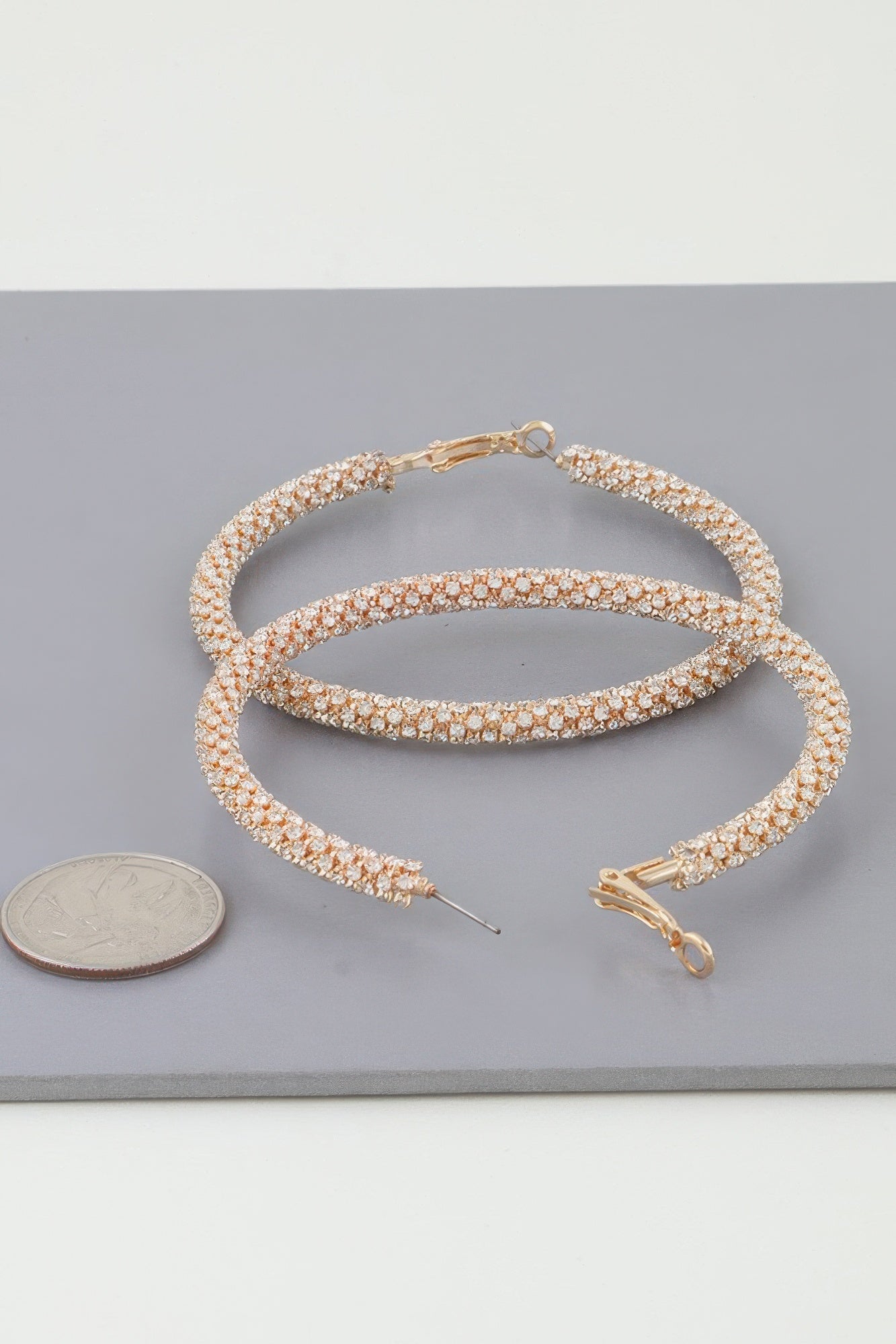 Bejeweled Hoop Earrings - Goddess Vibes