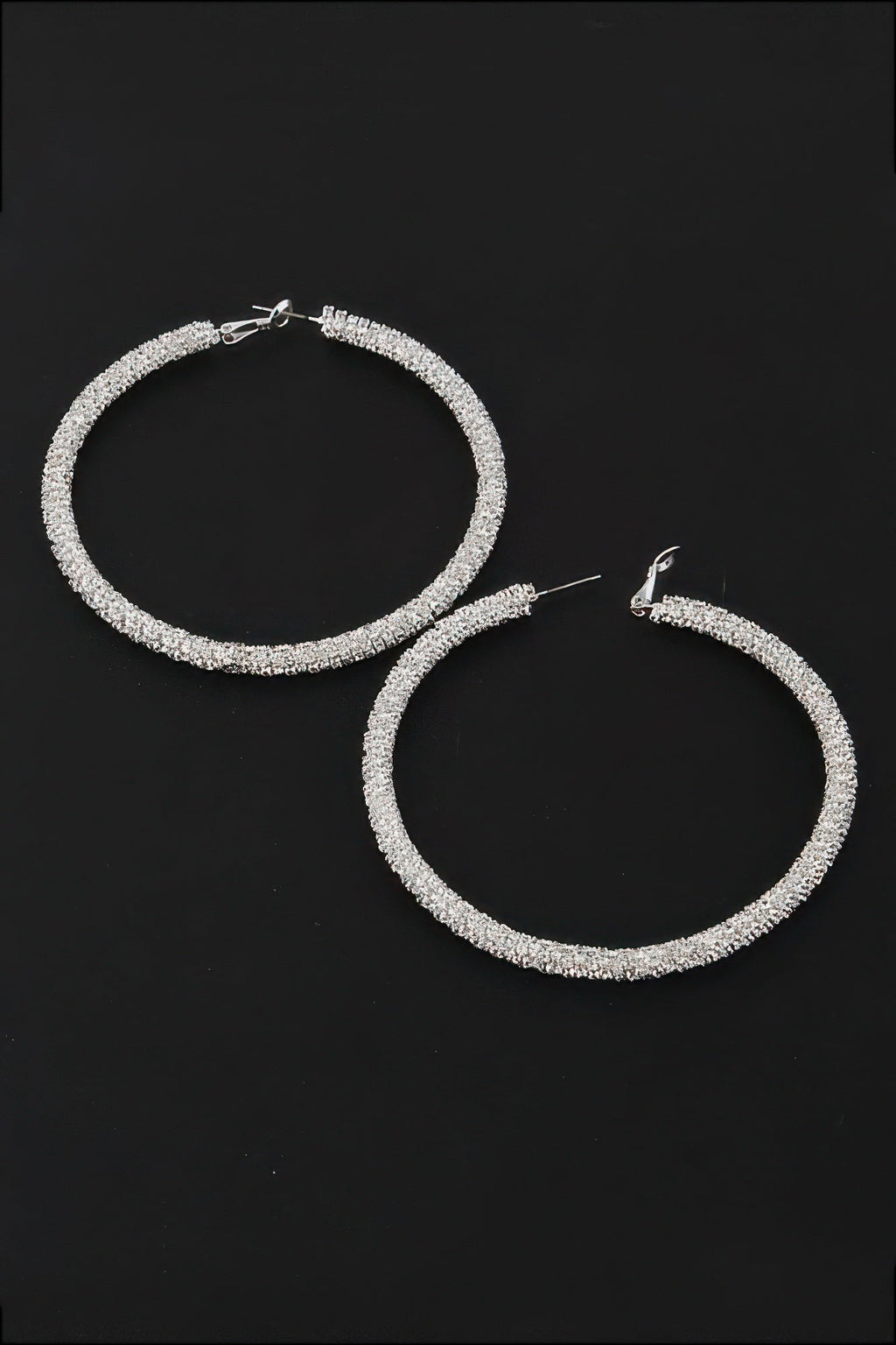Bejeweled Hoop Earrings - Goddess Vibes