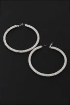Bejeweled Hoop Earrings - Goddess Vibes