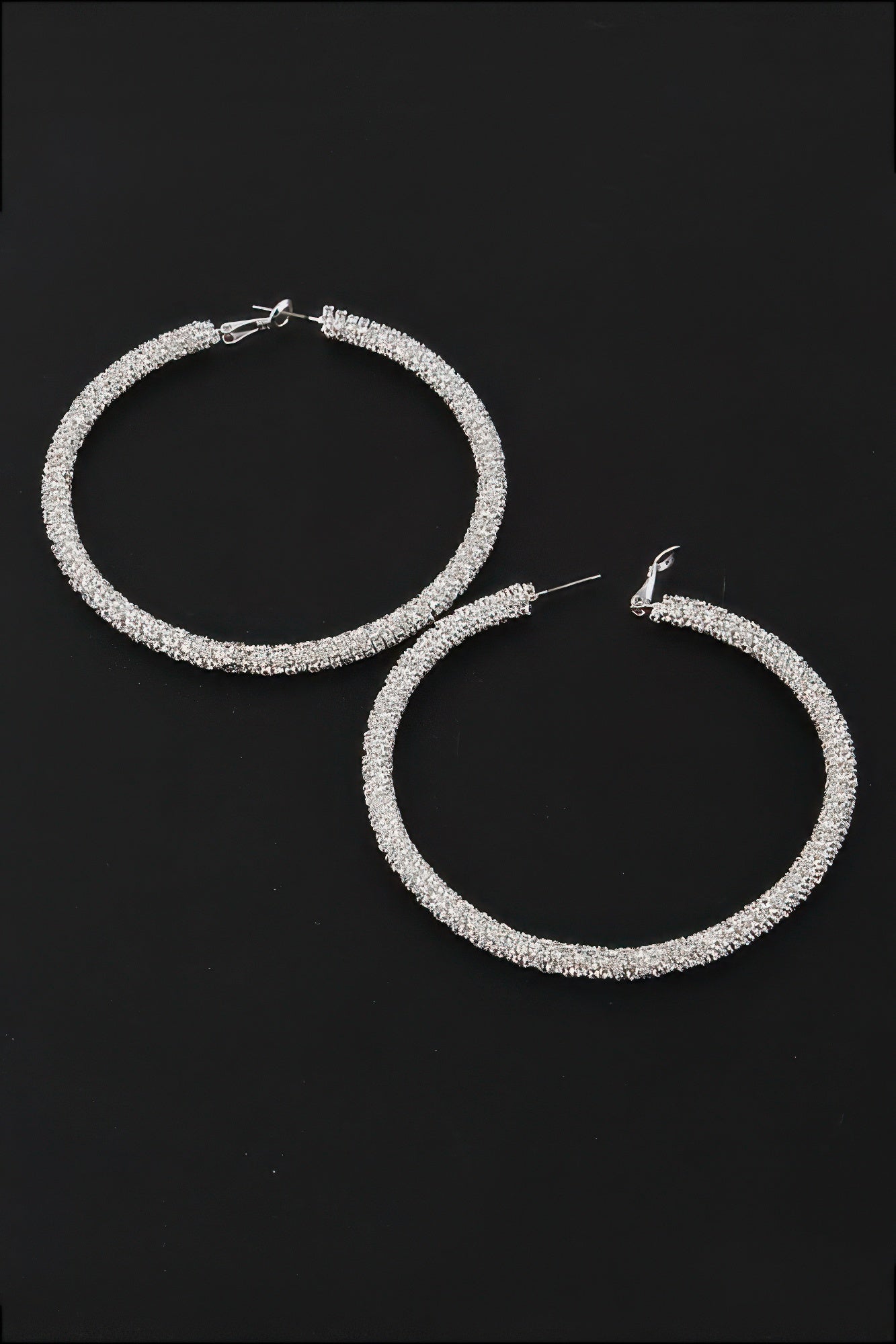 Bejeweled Hoop Earrings - Goddess Vibes