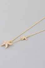 Bejeweled Starfish Necklace - Goddess Vibes