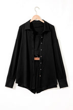 Black 3 Pcs Crop Tank Top Shorts with Cardigan Lounge Set - Crowned Energy CO.