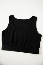 Black 3 Pcs Crop Tank Top Shorts with Cardigan Lounge Set - Crowned Energy CO.