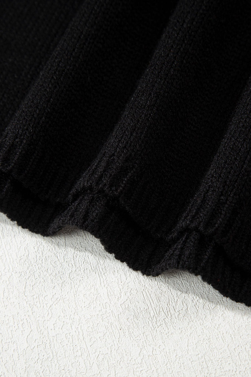 Black Bow Backless Bubble Sleeve Sweater - Crowned Energy CO.
