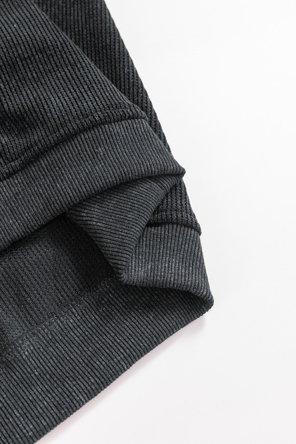 Black Halloween Ghost Corded Crew Neck Loose Sweatshirt - Goddess Vibes