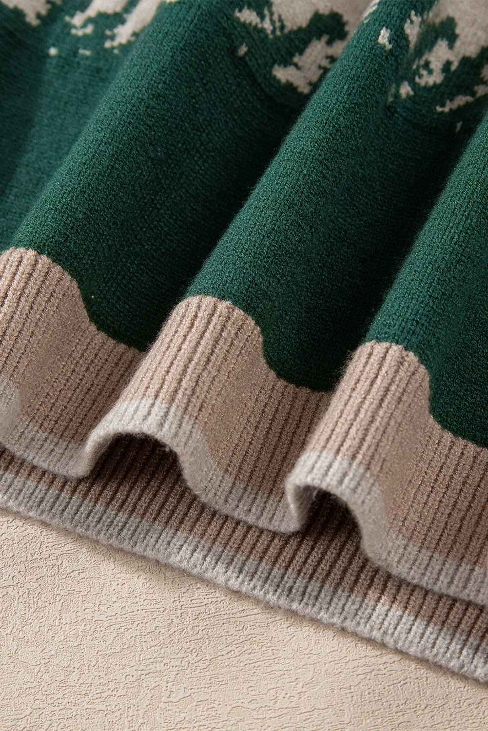 Black Stylish Color Block Pattern Drop Shoulder Sweater - Goddess Vibes