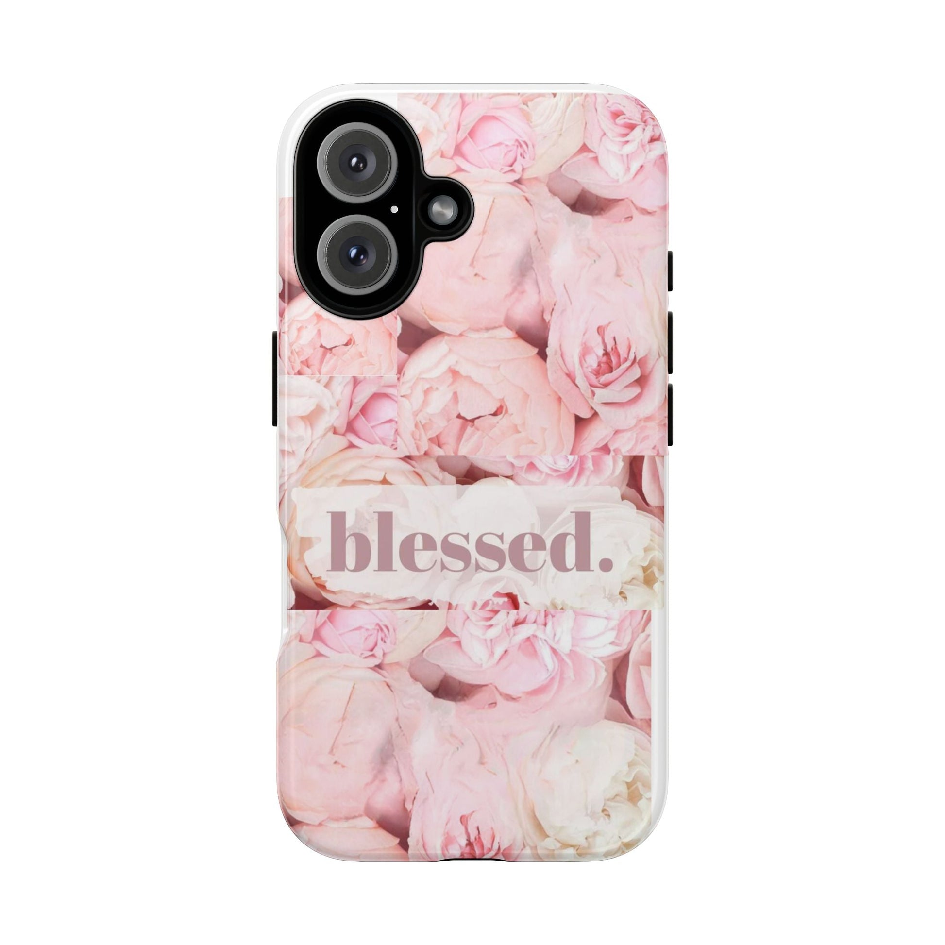 Blessed Floral Phone Case, Inspirational Case for Girls, iPhone Cover, Gift for Her, Cute Phone Protector - Goddess Vibes