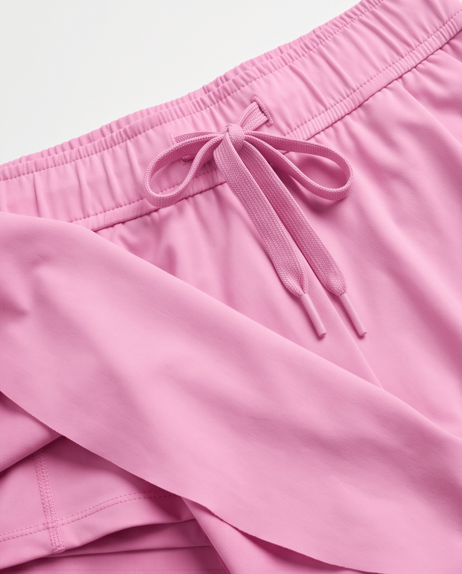 Bonbon Drawstring Elastic Waistband Lined Tennis Skorts - Crowned Energy CO.