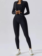 Bra Outerwear and Leggings 3 - Piece Active Set - Goddess Vibes