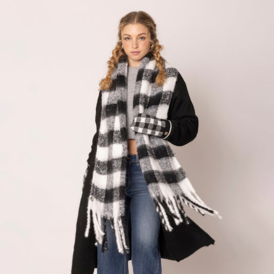 Buffalo Plaid Scarf - Goddess Vibes