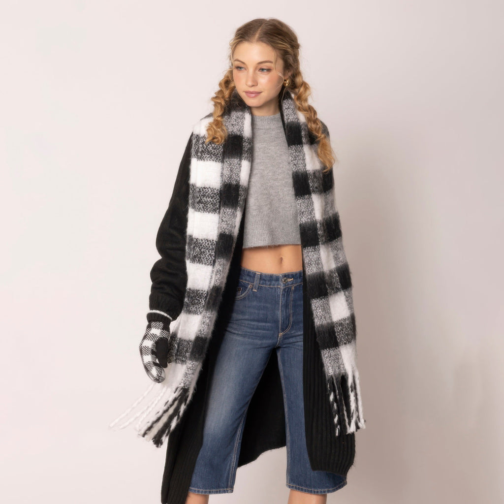 Buffalo Plaid Scarf - Goddess Vibes