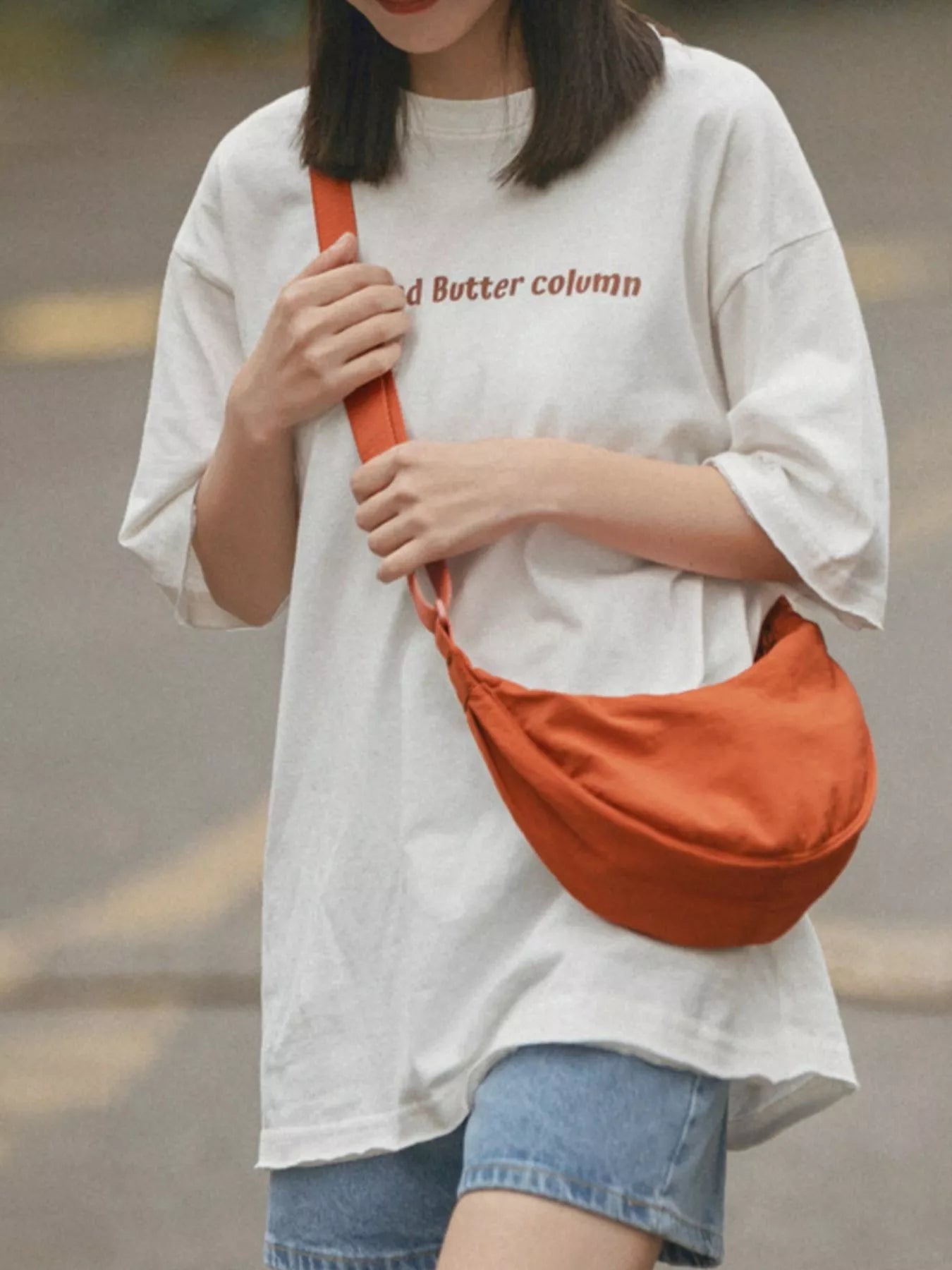 Casual Lightweight Crescent Crossbody Bag - Crowned Energy CO.