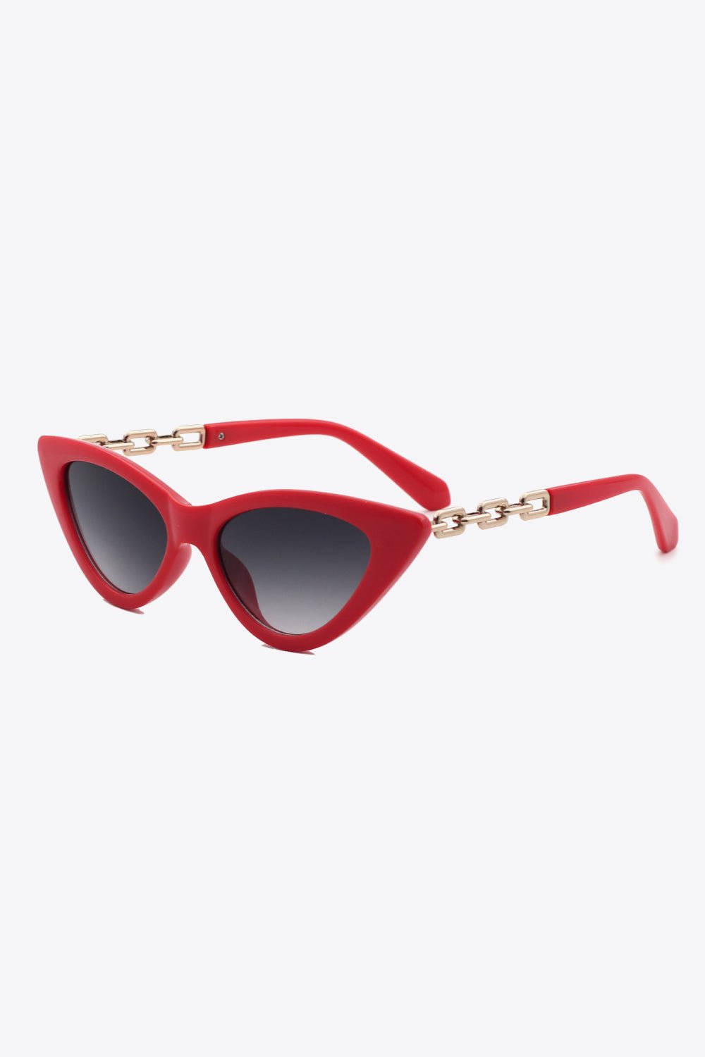 Chain Detail Cat - Eye Sunglasses - Crowned Energy CO.