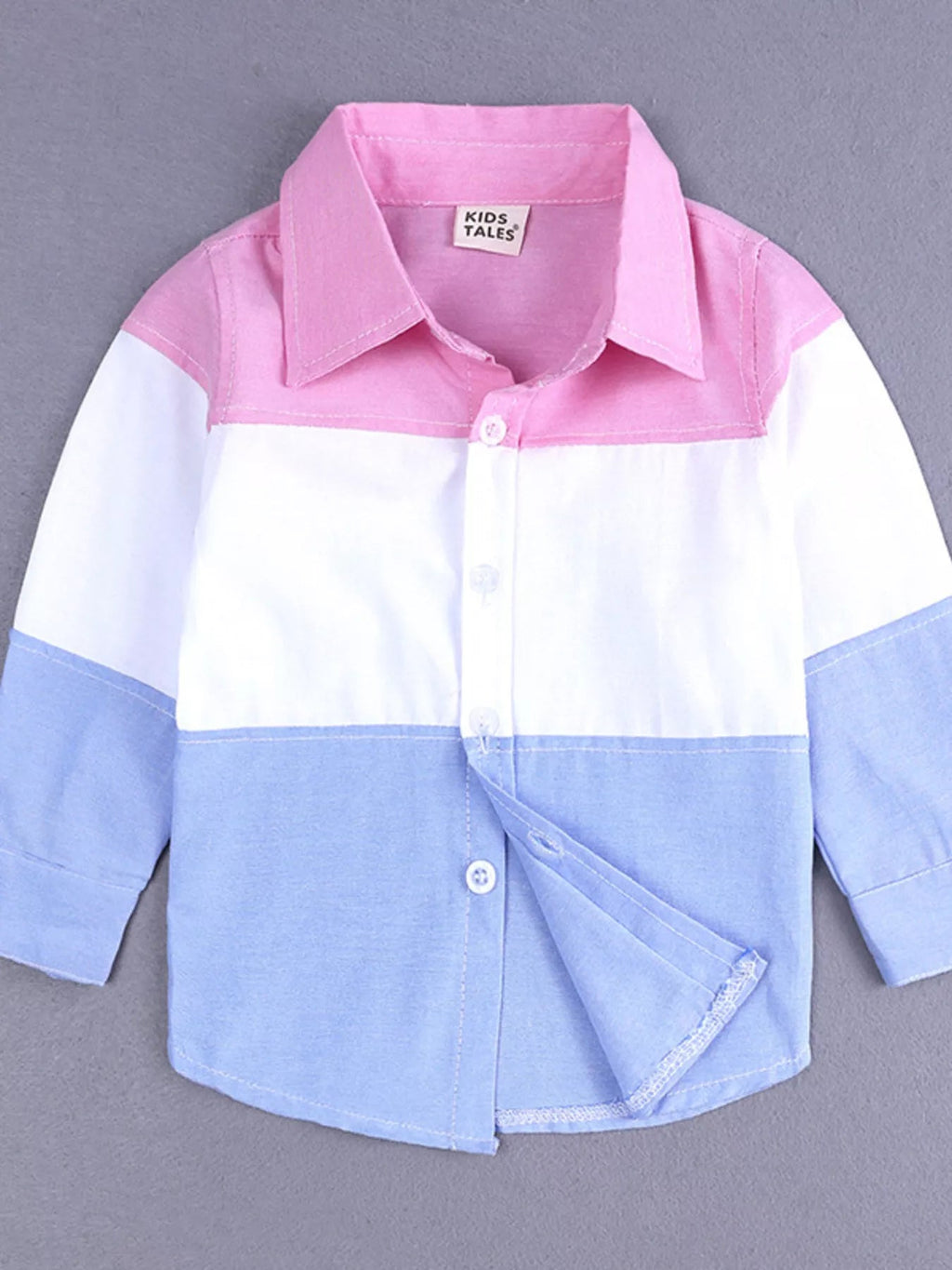 Children's Color Block Shirt & Ripped Jeans Set - Crowned Energy CO.