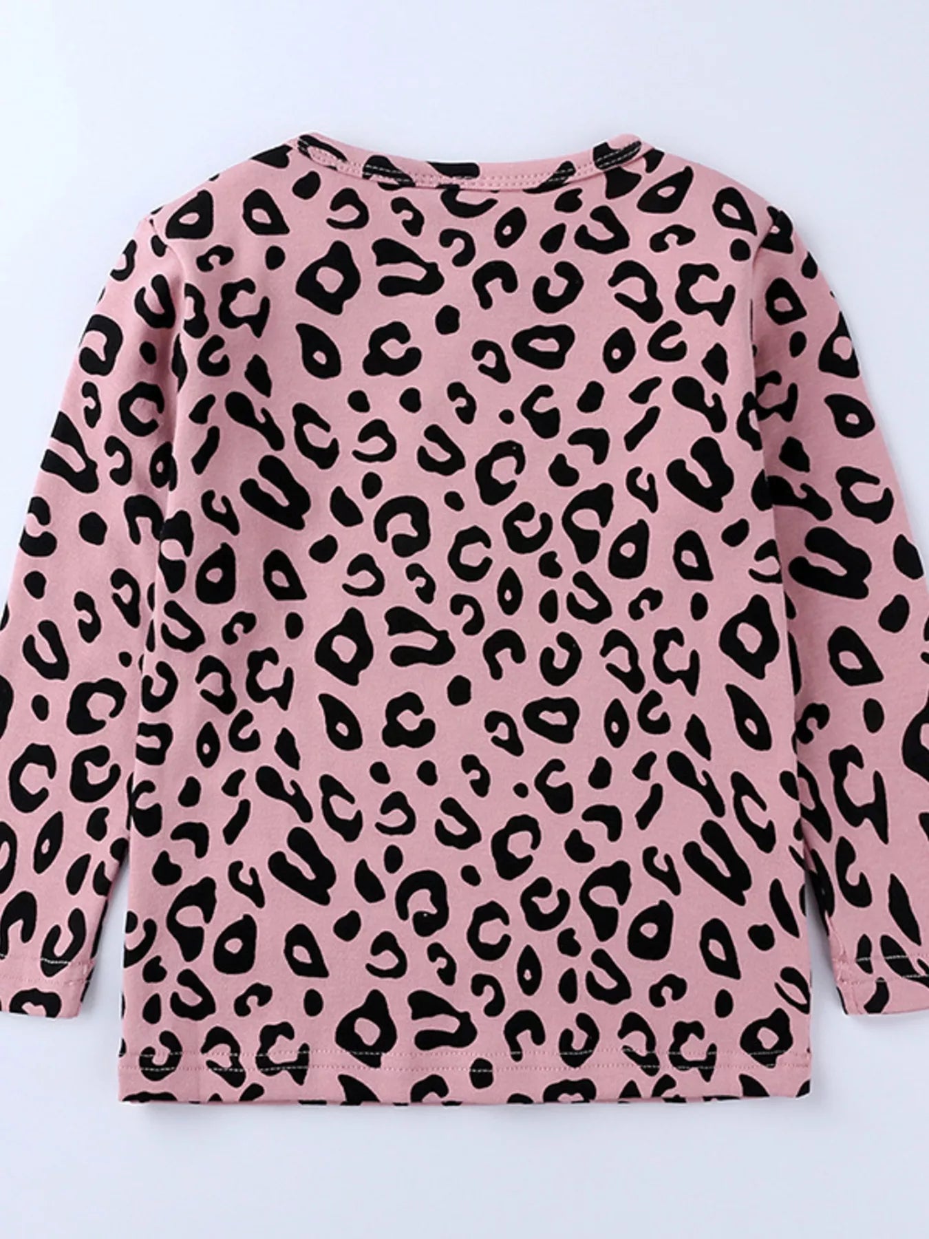 Children's Leopard Print Long Sleeve Top and Pants Set - Crowned Energy CO.