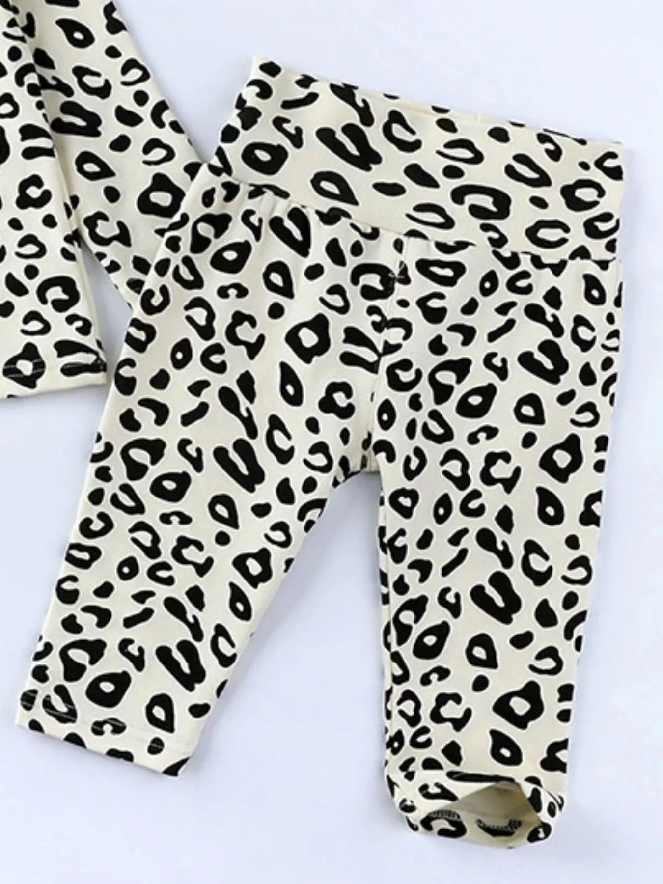 Children's Leopard Print Long Sleeve Top and Pants Set - Crowned Energy CO.