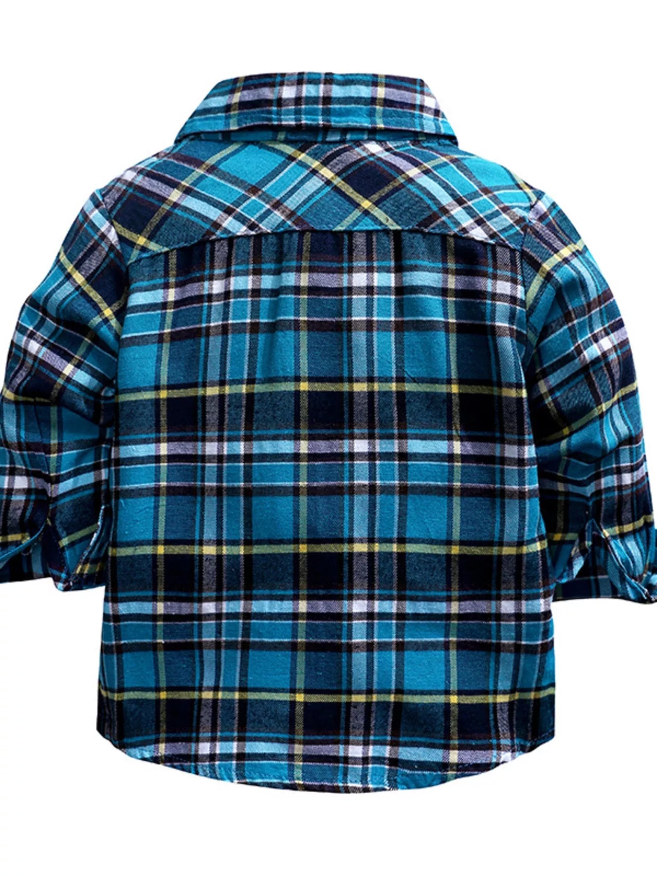 Children's Plaid Shirt & Distressed Jeans with Suspenders Set - Crowned Energy CO.