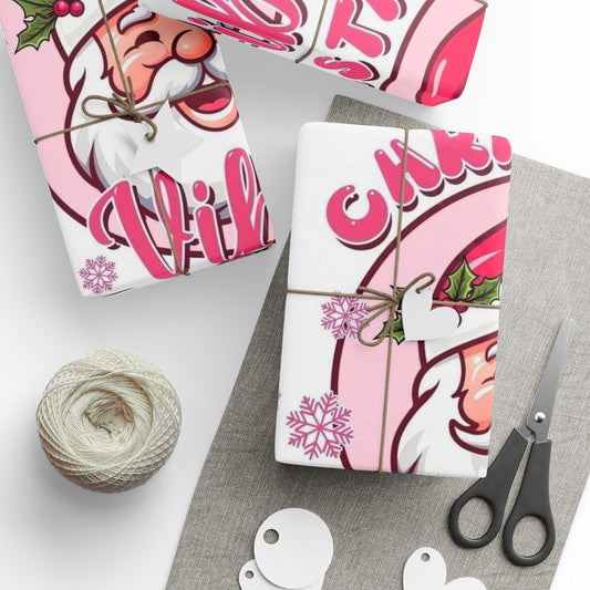 Christmas Vibing Wrapping Paper Roll — Vibing Gift Wrap - Crowned Energy CO.