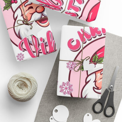 Christmas Vibing Wrapping Paper Roll — Vibing Gift Wrap - Crowned Energy CO.