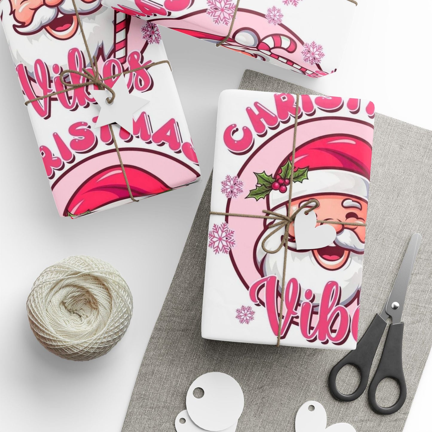 Christmas Vibing Wrapping Paper Roll — Vibing Gift Wrap - Crowned Energy CO.