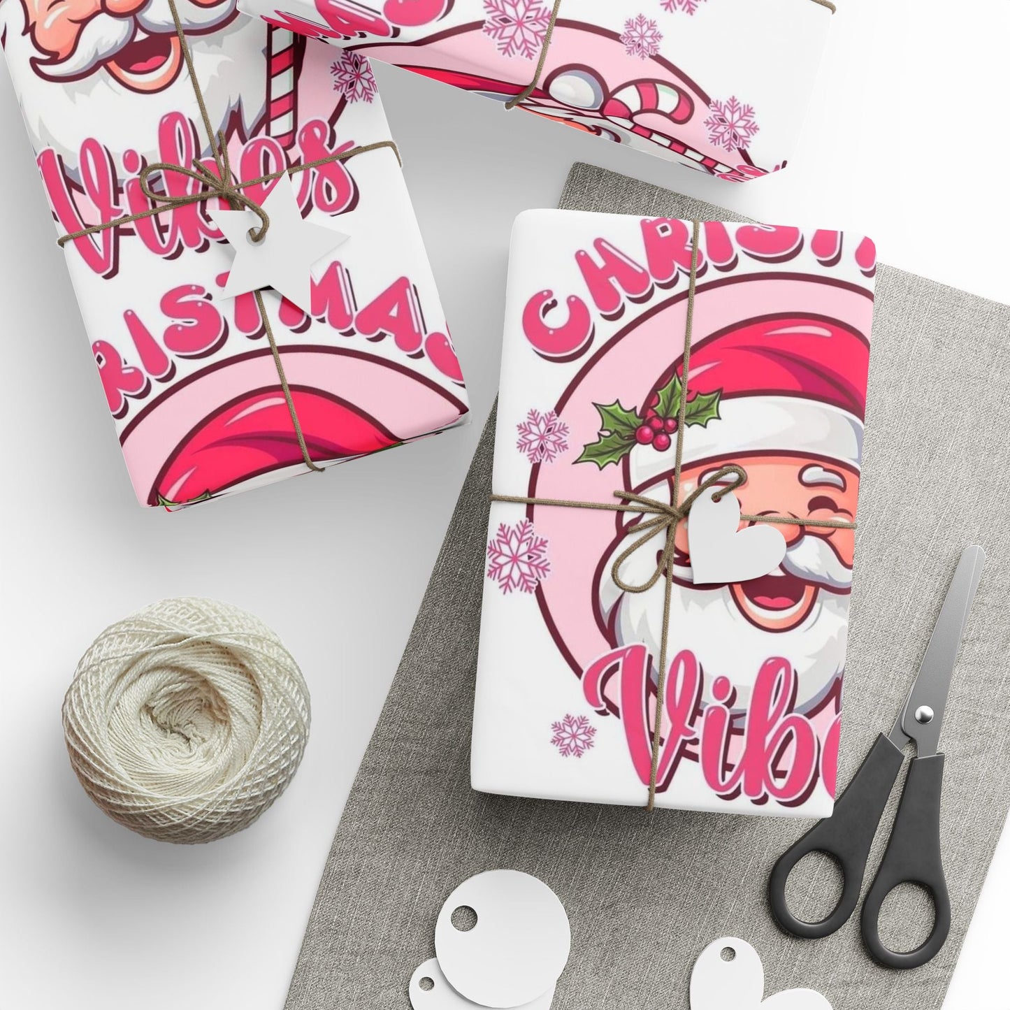 Christmas Vibing Wrapping Paper Roll — Vibing Gift Wrap - Crowned Energy CO.