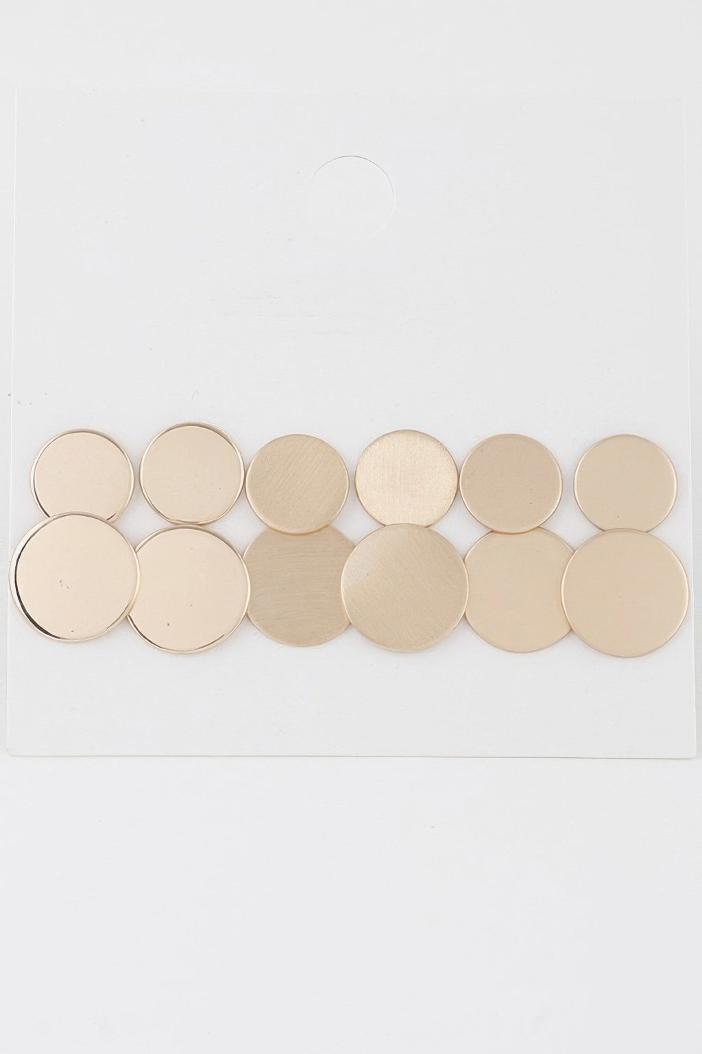 Circle Stud Earrings Set - Crowned Energy CO.