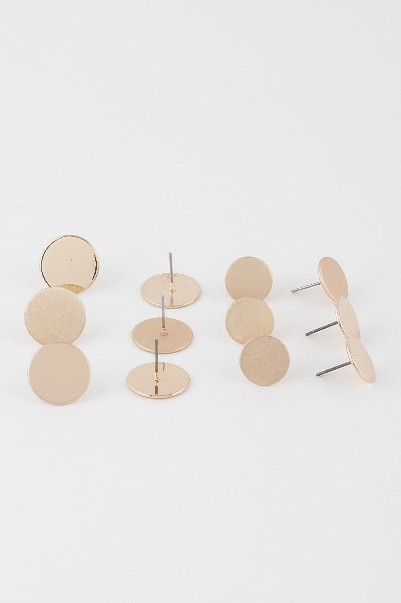 Circle Stud Earrings Set - Crowned Energy CO.