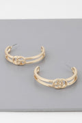 Classic Cg Hoop Earrings - Crowned Energy CO.