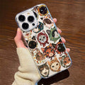 Colorful Cat Design Clear iPhone Case | ZAKAPOP - Crowned Energy CO.
