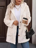 Cozy Button Up Hooded Fleece Outerwear - Crowned Energy CO.