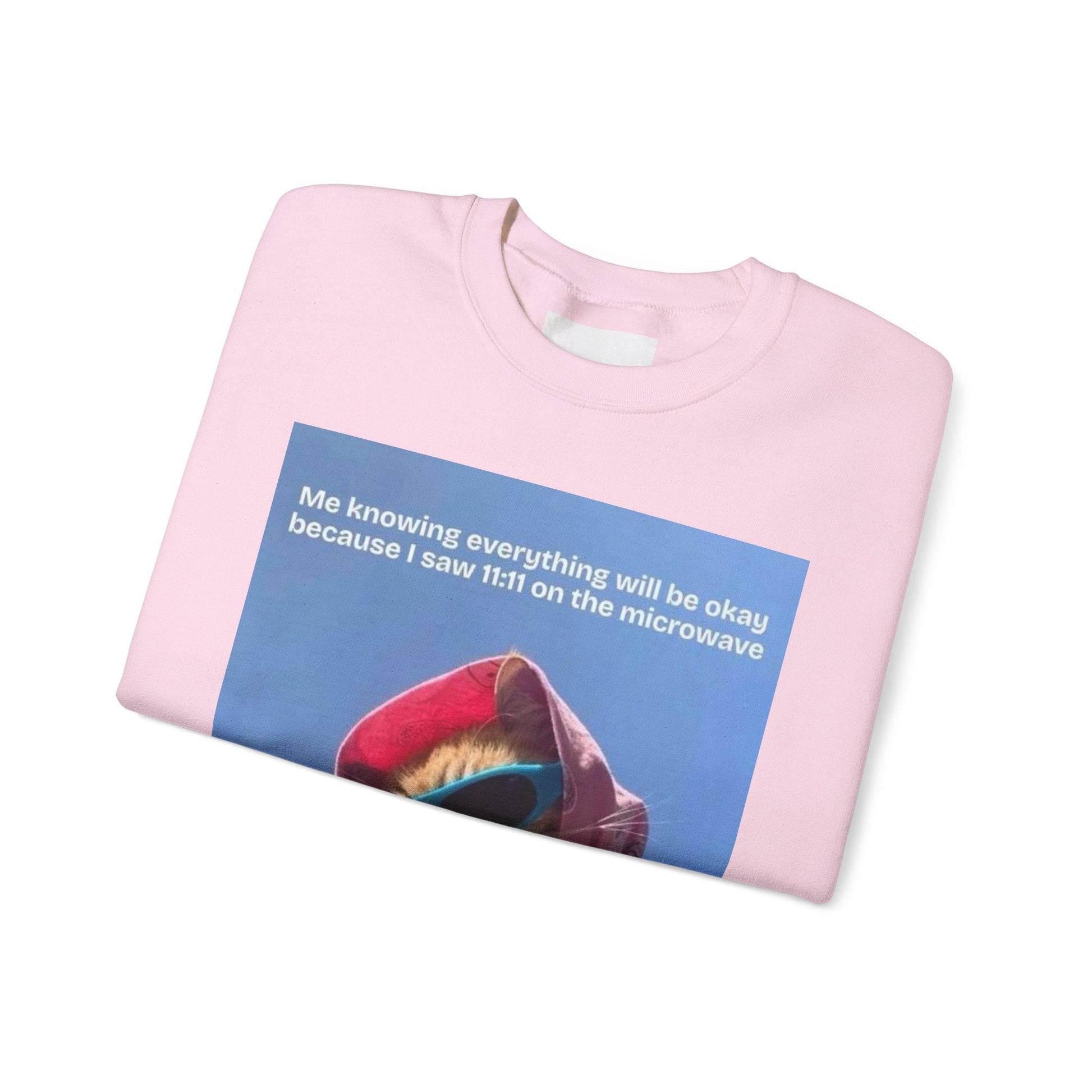 Cozy Cat - Themed Crewneck Sweatshirt, Perfect for Cat Lovers, Gifts for Her, Funny Sweatshirt, Casual Wear, Unique Cat Apparel - Goddess Vibes