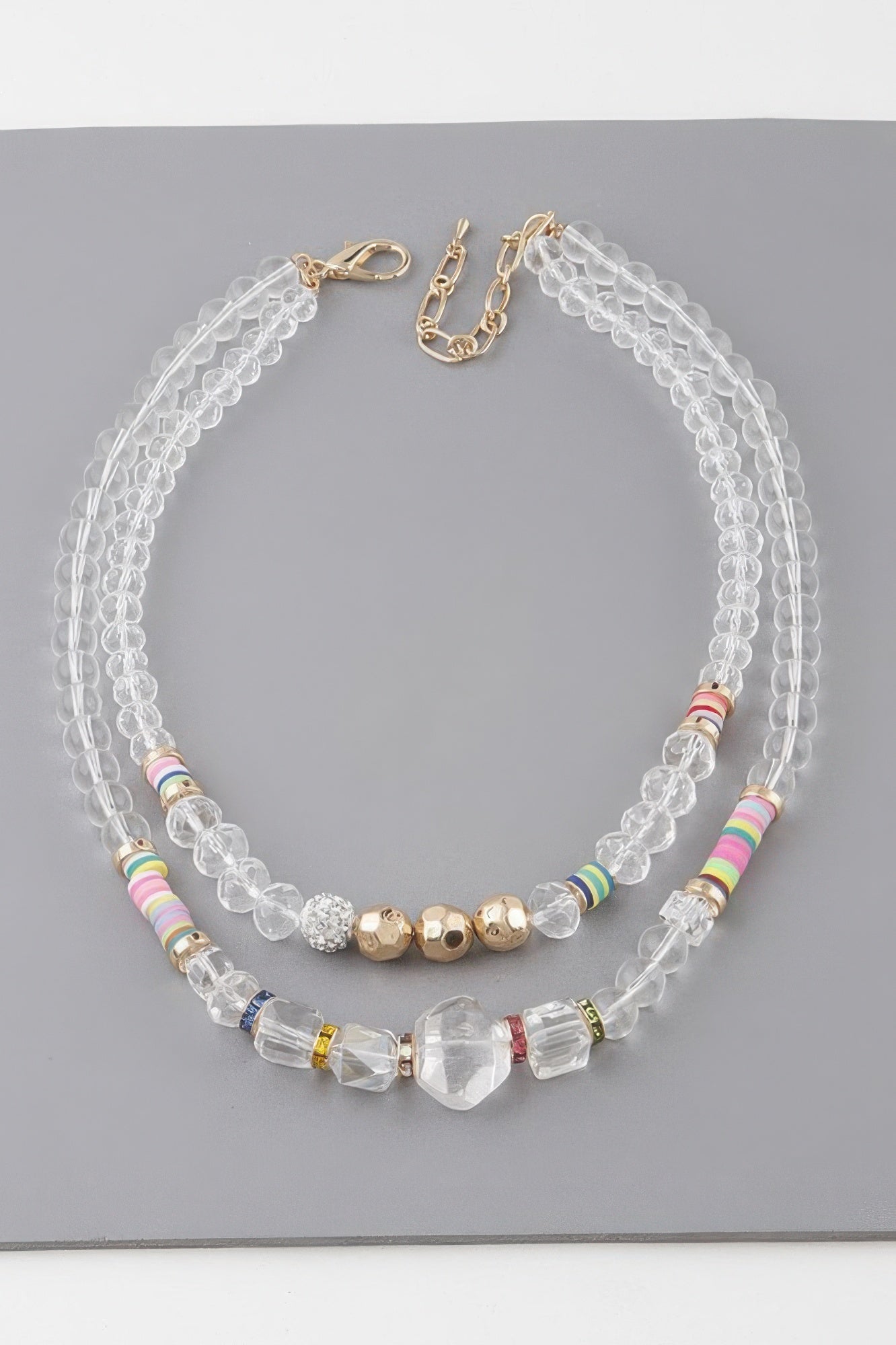 Crystal Bead Necklace - Crowned Energy CO.