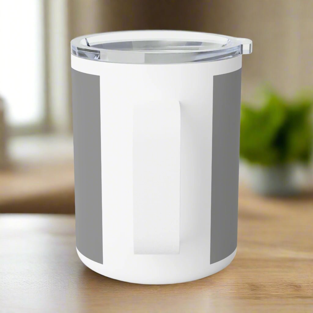 Cute Cat - Themed Insulated Coffee Mug, 10oz - Perfect for Cat Lovers, Gifts for Birthdays, Pet Lovers, Housewarming, Cozy Mornings - Goddess Vibes