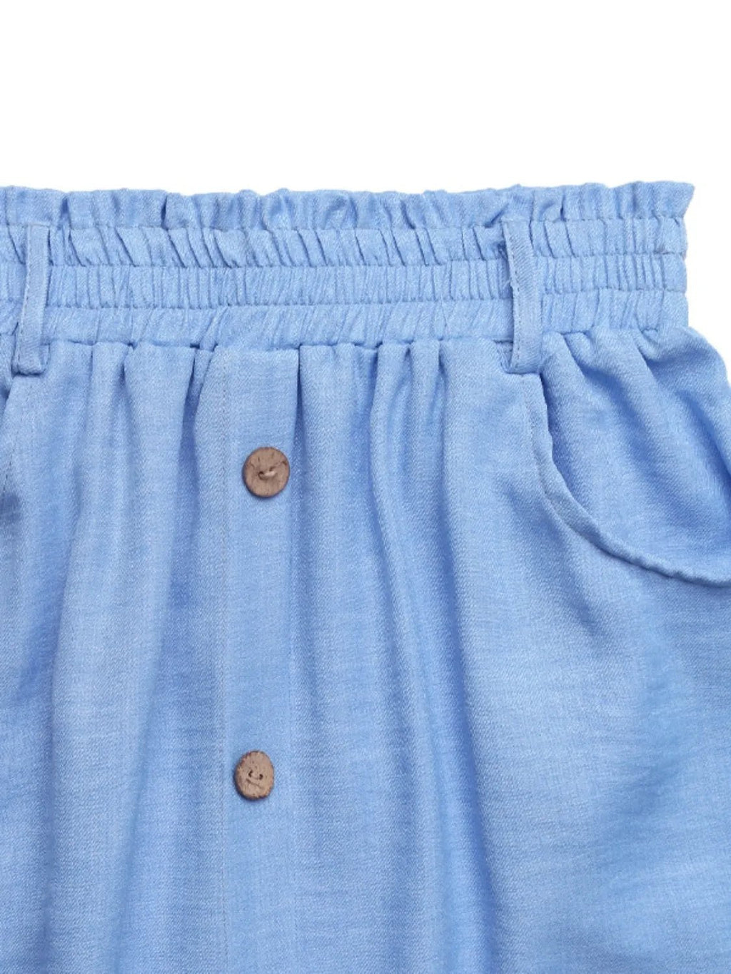 Decor Button Front Midi Skirt – High Waist Casual Chic Women’s Skirt - Crowned Energy CO.