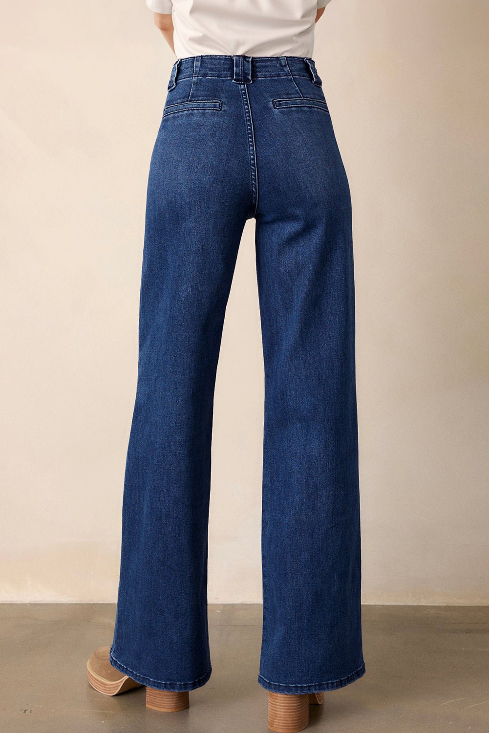 Dirty blue Daily Fashion Straight Leg Mid - rise Shift Jeans - Crowned Energy CO.
