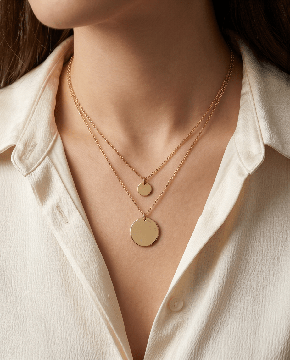 Double Pendant Necklace - Crowned Energy CO.