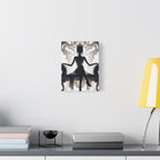 Elegant Queen Silhouette Canvas Art, Modern Wall Décor - Goddess Vibes