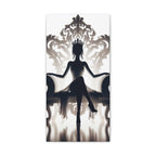 Elegant Queen Silhouette Canvas Art, Modern Wall Décor - Goddess Vibes